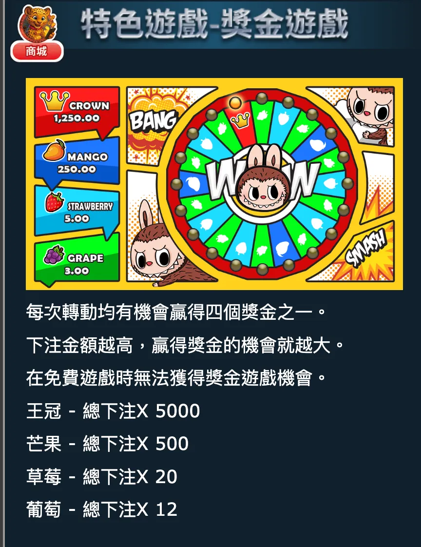 CG電子泡泡瑪特免費遊戲玩法與Bonus符號介紹