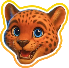 賀禮翁吉祥物豹型角色｜娛樂城品牌可愛吉祥物頭像 去背圖