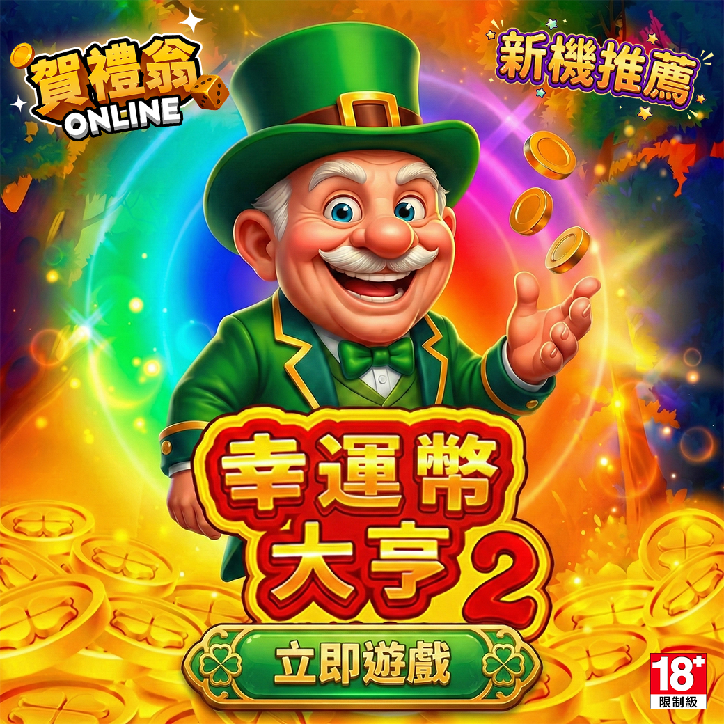 賀禮翁娛樂城幸運幣大亨2老虎機圖示，金幣收集與爆分玩法主題