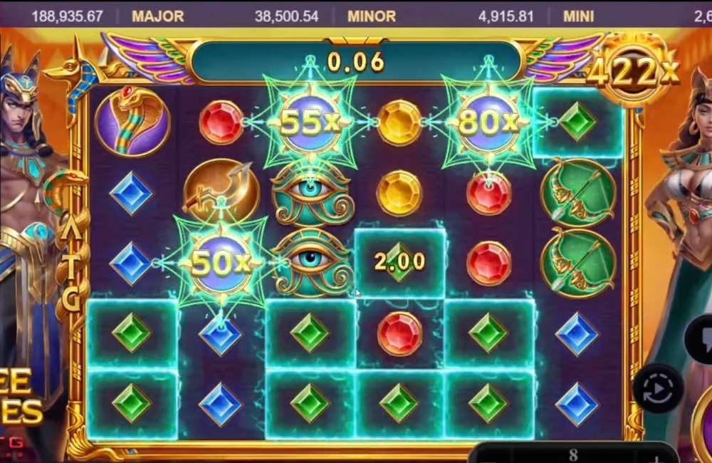 戰神賽特2大獎爆分與金幣掉落畫面