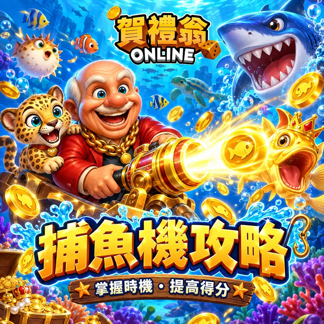 賀禮翁ONLINE捕魚機攻略｜掌握攻擊時機與捕魚得分技巧